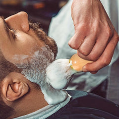 Men's Shaving Kit 3-in-1 Brush Wood Handle Stand Bowl