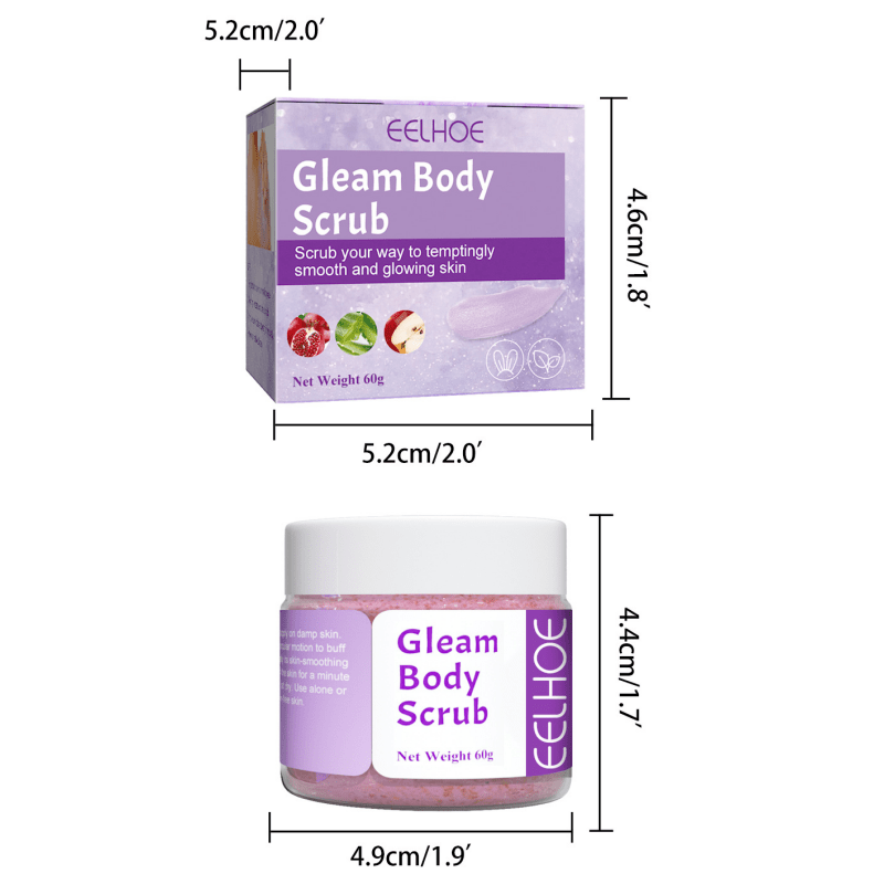 Exfoliating Body Scrub Hair Removal Nourishing Cleansing