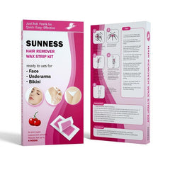 Large Wax Strips Hair Removal Natural Formula Face Legs Bikini Area