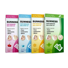 Large Wax Strips Hair Removal Natural Formula Face Legs Bikini Area