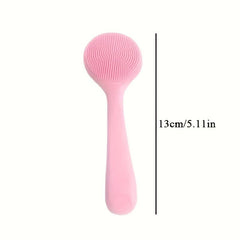 2pcs Skin Massage Brush Exfoliating Facial For Deep Cleaning Care Pink