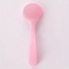 2pcs Skin Massage Brush Exfoliating Facial For Deep Cleaning Care Pink