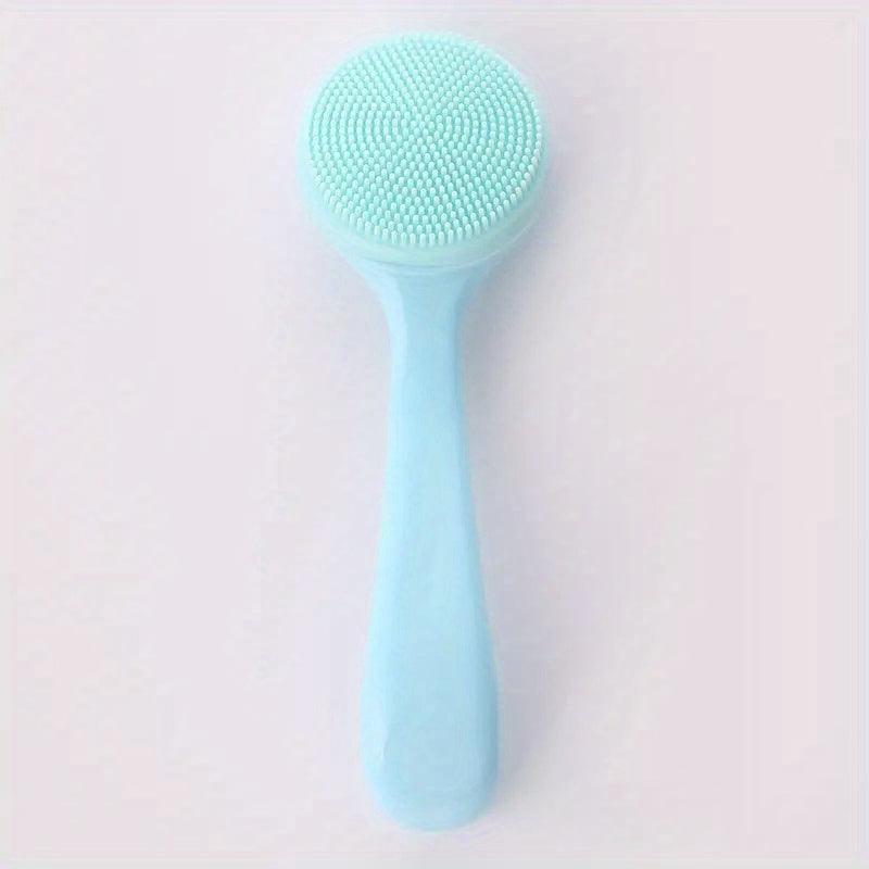 2pcs Skin Massage Brush Exfoliating Facial For Deep Cleaning Care Pink