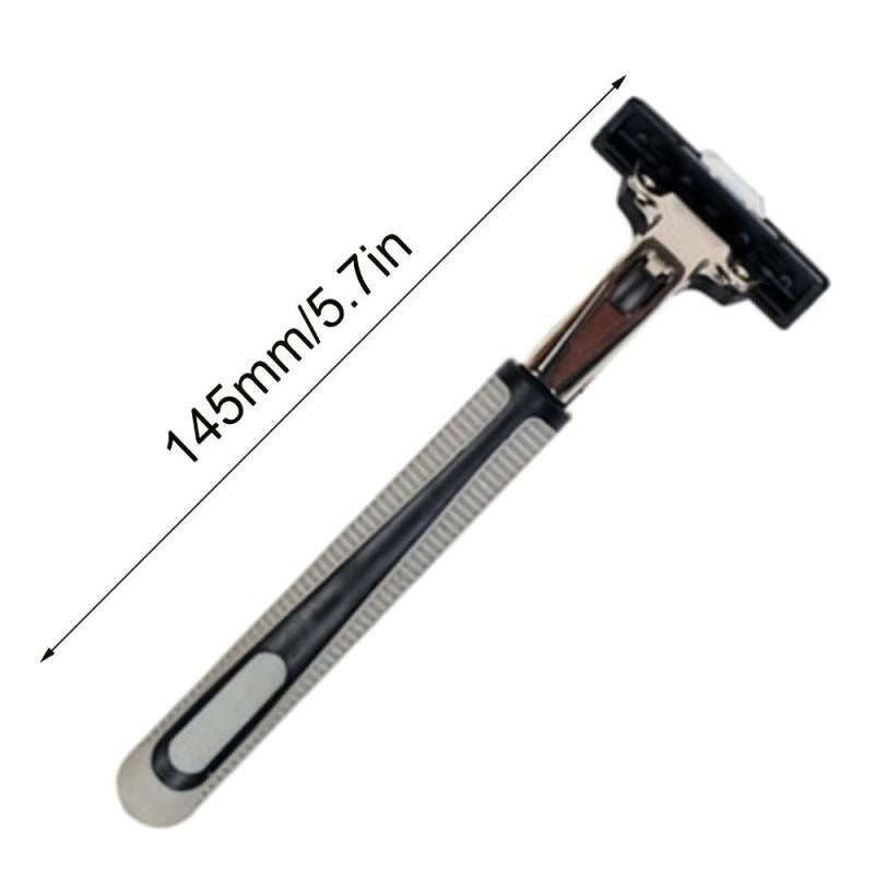 Retro Wet Shaving Razor with 6 Blades Stainless Steel Blade