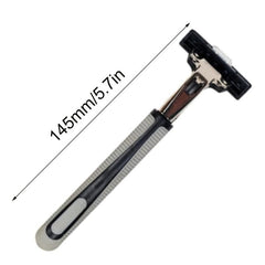 Retro Wet Shaving Razor with 6 Blades Stainless Steel Blade