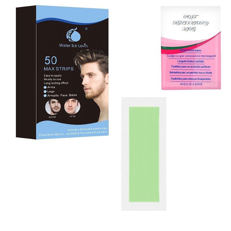 Hair Removal Wax Strips 30/50 Counts Painless Body Wax Strip For Women & Men