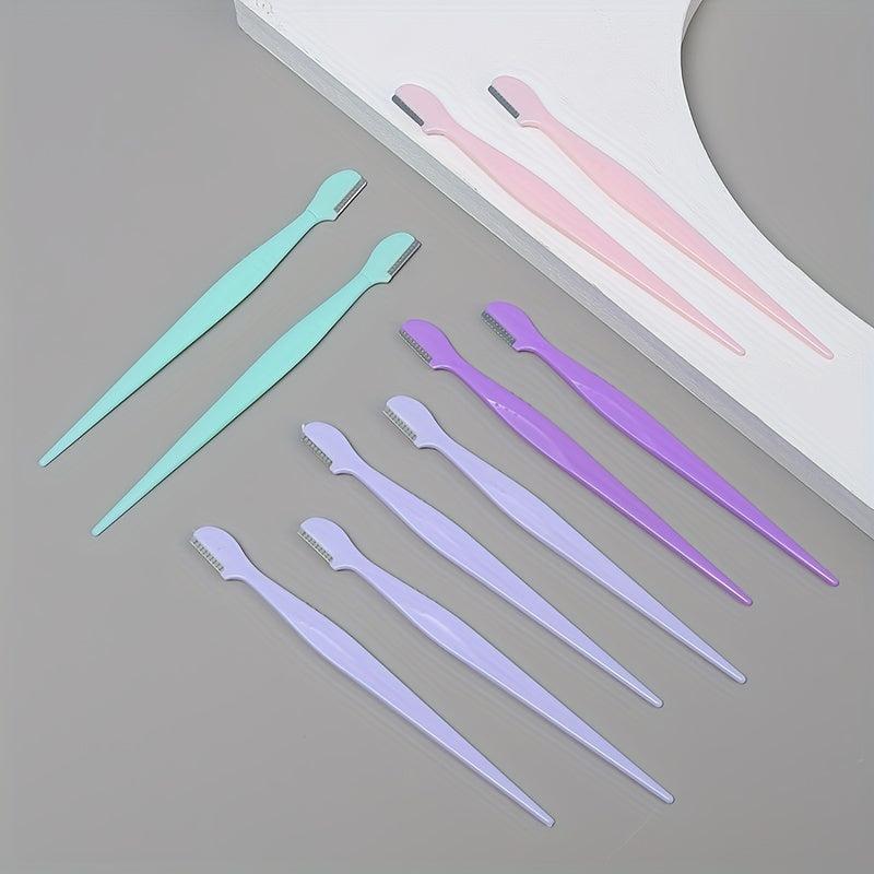 10 pcs Precision Eyebrow Razor - Shape and Trim Your Eyebrows with Ease