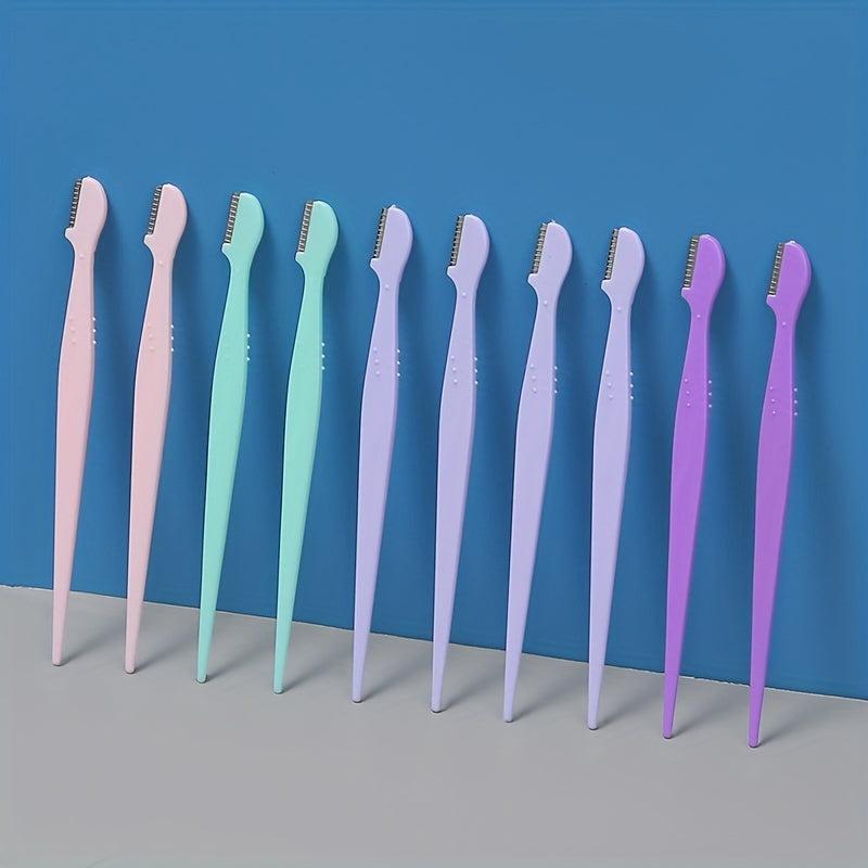10 pcs Precision Eyebrow Razor - Shape and Trim Your Eyebrows with Ease
