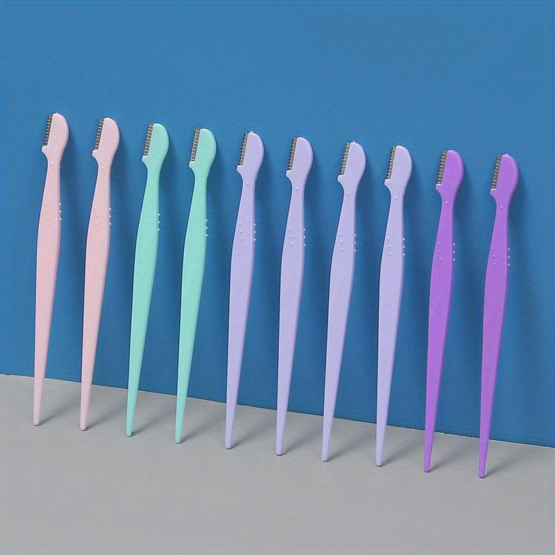 10 pcs Precision Eyebrow Razor - Shape and Trim Your Eyebrows with Ease