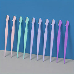 10 pcs Precision Eyebrow Razor - Shape and Trim Your Eyebrows with Ease