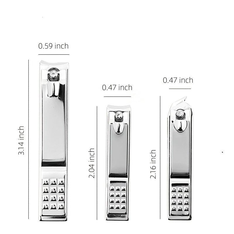 Beveled Edge Stainless Steel Nail Clippers for Precise Cutting and Cuticle Care