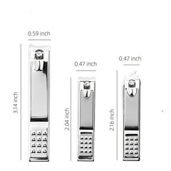 Beveled Edge Stainless Steel Nail Clippers for Precise Cutting and Cuticle Care