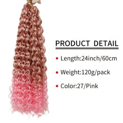 Ombre Braiding Wig Ocean Wave Crochet Hair Natural Wave Crochet Hair Braids