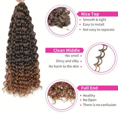 Ombre Braiding Wig Ocean Wave Crochet Hair Natural Wave Crochet Hair Braids