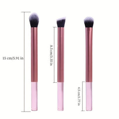 3pc Eye Shadow Brush Set for Makeup Beginners