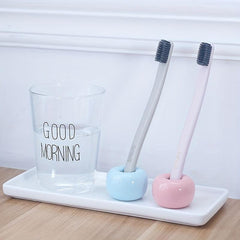 Ceramic Toothbrush Razor Holder Bathroom Vanity Organizer