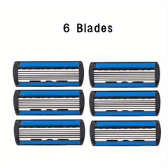 6-Layer Safety Razor Shaving Set with Stainless Steel Blades