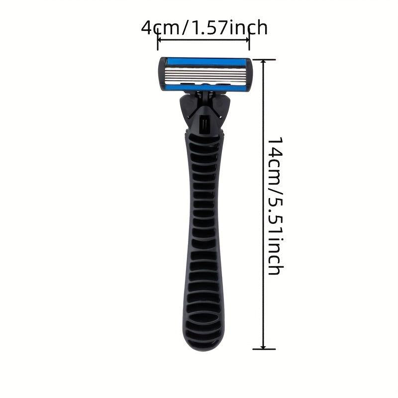 6-Layer Safety Razor Shaving Set with Stainless Steel Blades
