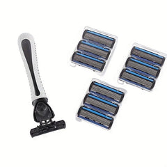 6-Layer Safety Razor Shaving Set with Stainless Steel Blades