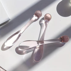 2Pcs Clear Eye Cream Massage Sticks Face Cream Spoon Multi-use Wand DIY Cosmetic