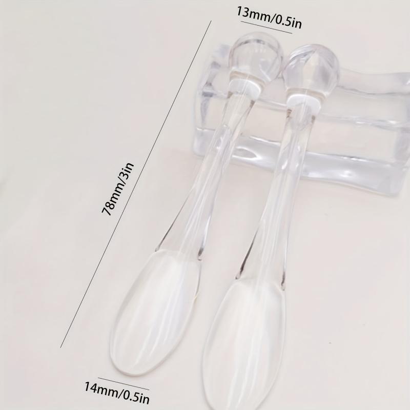 2Pcs Clear Eye Cream Massage Sticks Face Cream Spoon Multi-use Wand DIY Cosmetic