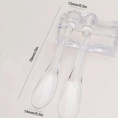 2Pcs Clear Eye Cream Massage Sticks Face Cream Spoon Multi-use Wand DIY Cosmetic