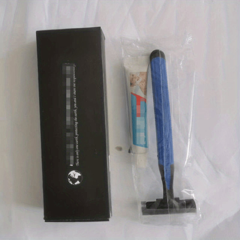 Disposable Razor Kit with Shave Cream - Twin Blade Razor