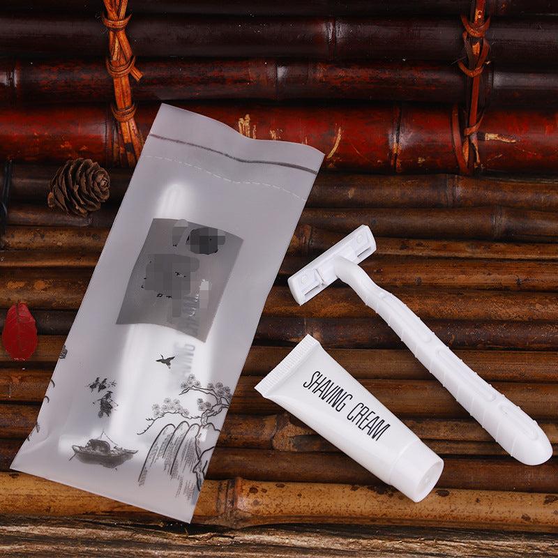 Disposable Razor Kit with Shave Cream - Twin Blade Razor