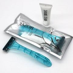 Disposable Razor Kit with Shave Cream - Twin Blade Razor