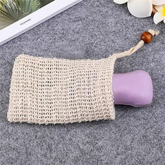 5 Pack Natural Fiber Soap Bags for Foaming and Drying Soap