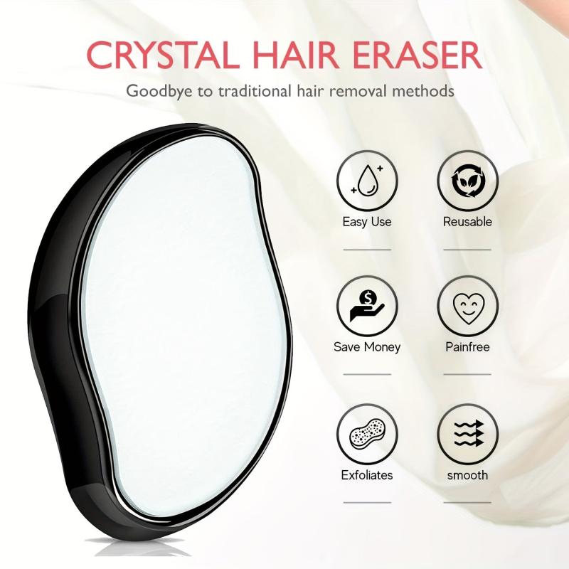 Crystal Hair Eraser for Women & Men - Reusable & Washable Portable Hair Remover