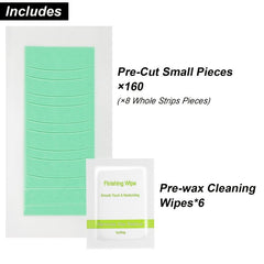Charmonic Eyebrow Wax Strips 160 Count for Face Hair Removal