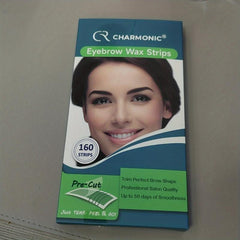 Charmonic Eyebrow Wax Strips 160 Count for Face Hair Removal