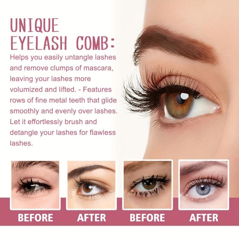 2-In-1 Eyelash Curler & Comb Set Beauty Makeup Tool