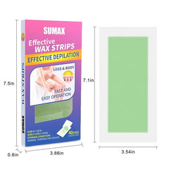 40 Hair Wax Removal Strips - Double Sided Paper - Hair Removal Beauty Tools