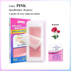 40 Hair Wax Removal Strips - Double Sided Paper - Hair Removal Beauty Tools