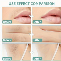 Natural Green Wax Strips for Hair Removal - 72 Face Wax Strips