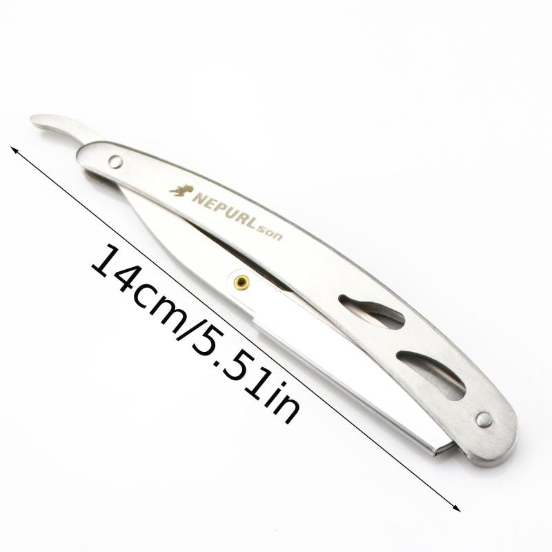 Professional Manual Straight Razor Folding Stainless Steel Facial Hair Removal