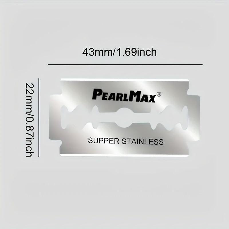 20pcs Men's Safety Razor Blades Stainless Steel Double Edge Shaving Blades