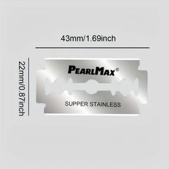 20pcs Men's Safety Razor Blades Stainless Steel Double Edge Shaving Blades