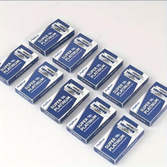 20pcs Men's Safety Razor Blades Stainless Steel Double Edge Shaving Blades