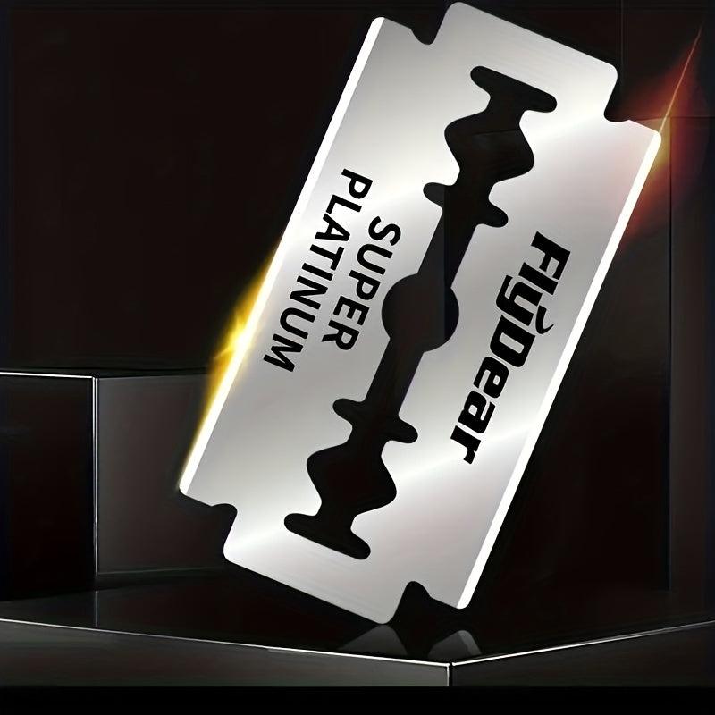 20pcs Men's Safety Razor Blades Stainless Steel Double Edge Shaving Blades