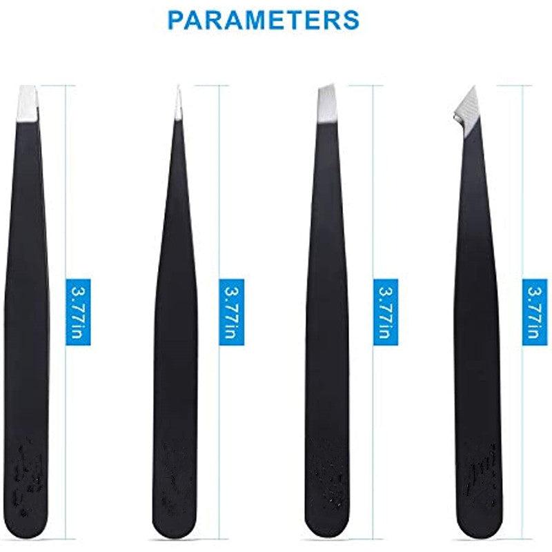 Stainless Steel Tweezers Set for Hair Removal