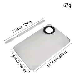 Makeup Palette Set with Spatula Tool for Nail Art Eye Shadow Mixing