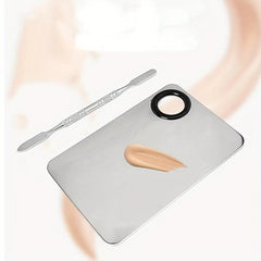 Makeup Palette Set with Spatula Tool for Nail Art Eye Shadow Mixing
