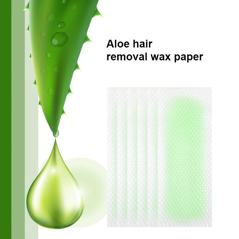 15 Pcs Lip Hair Removal Wax Paper 3 Pcs Wax Removal Wipes Combo Suit