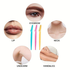 12 Pc Eyebrow Razor Set Exfoliating Tool for Women & Men