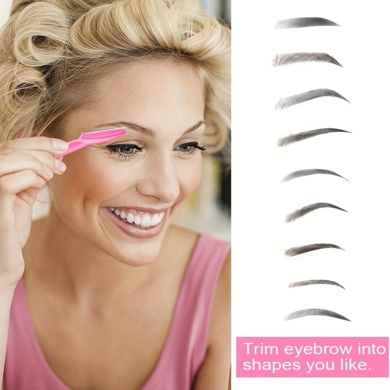 12 Pc Eyebrow Razor Set Exfoliating Tool for Women & Men