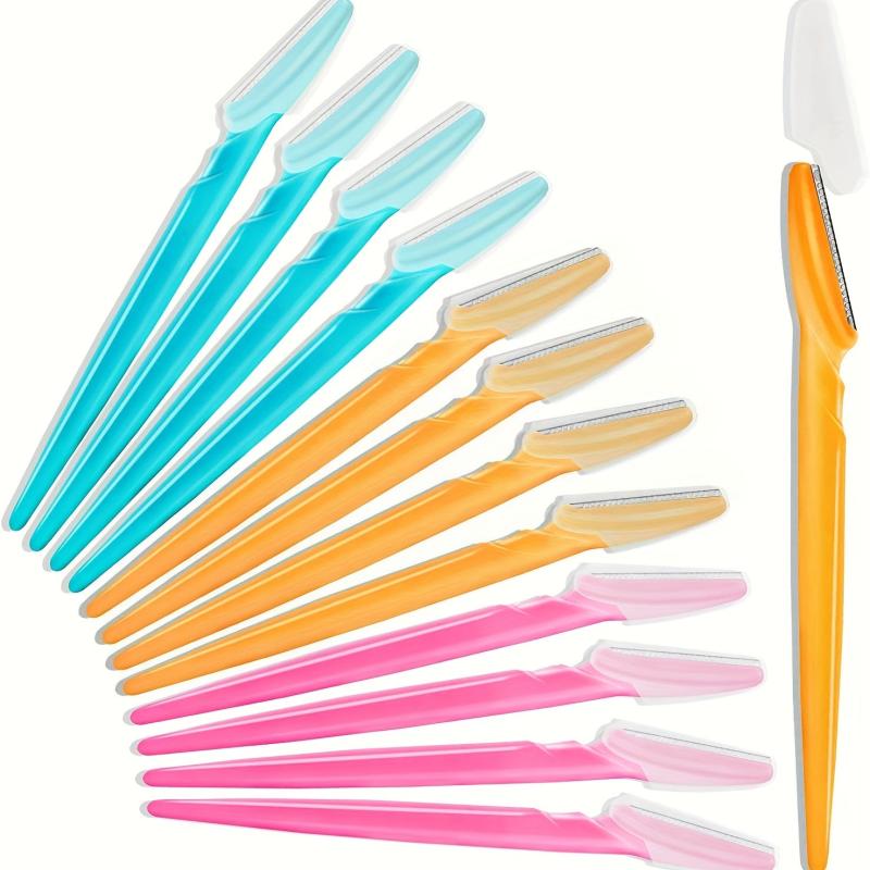 12 Pc Eyebrow Razor Set Exfoliating Tool for Women & Men