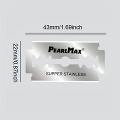 10 Double Edge Razor Blades Men's Safety Stainless Steel Shaving Blades